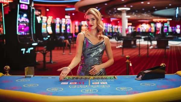 Antarmuka permainan slot di dlar menampilkan reels, garis pembayaran, dan tombol taruhan